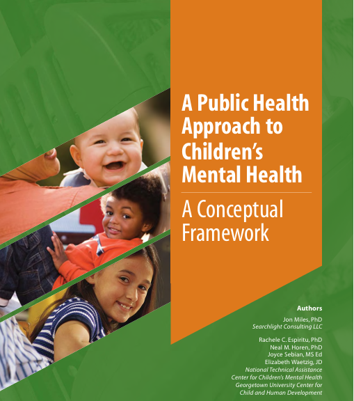 Screenshot of "A Public Health Approach to Children’s Mental Health: A Conceptual Framework" resource.
