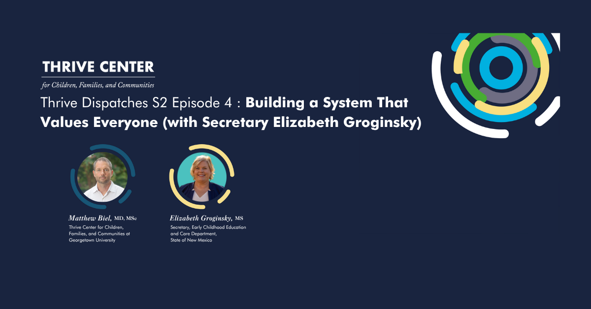 This image is a promotional banner for Thrive Dispatches Season 2 Episode 4, titled 